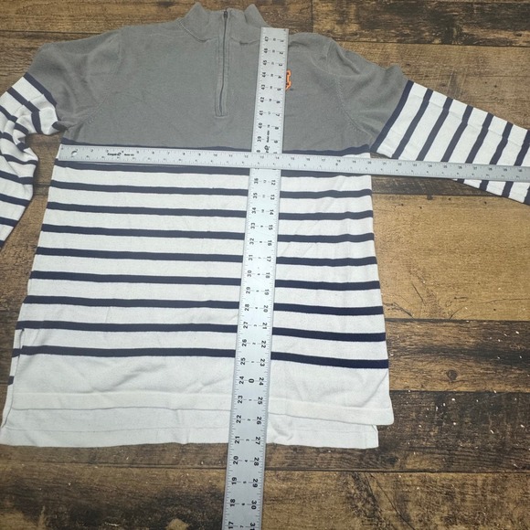 Gameday Couture Auburn Tigers 1/4 Zip Striped Pullover Top XL FLAW** - Picture 6 of 7